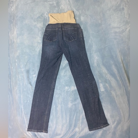 Indigo Blue Maternity Jeans Like New Size XS - Picture 2 of 4